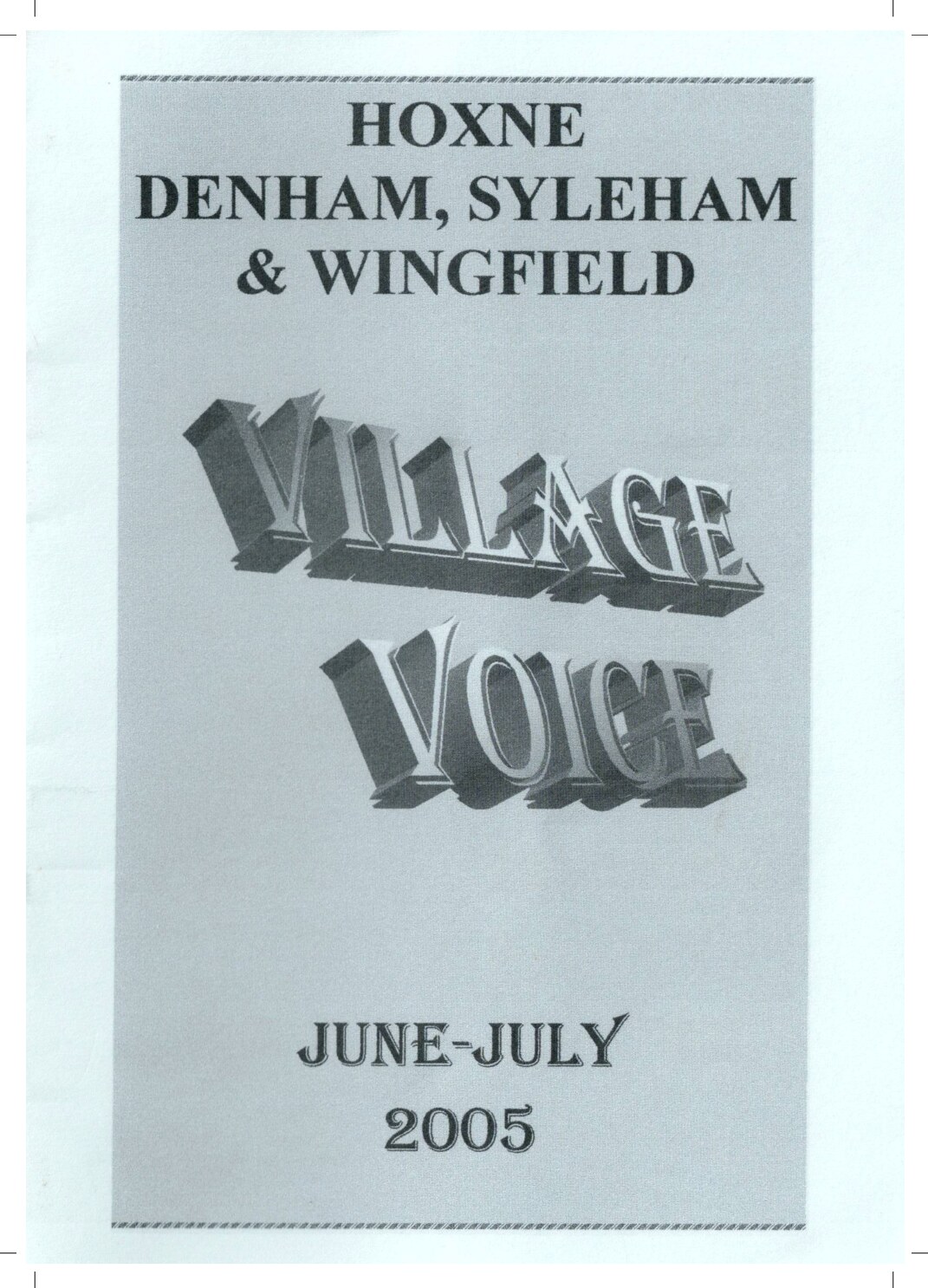 Cover for Village Voice – Jun–Jul 2005