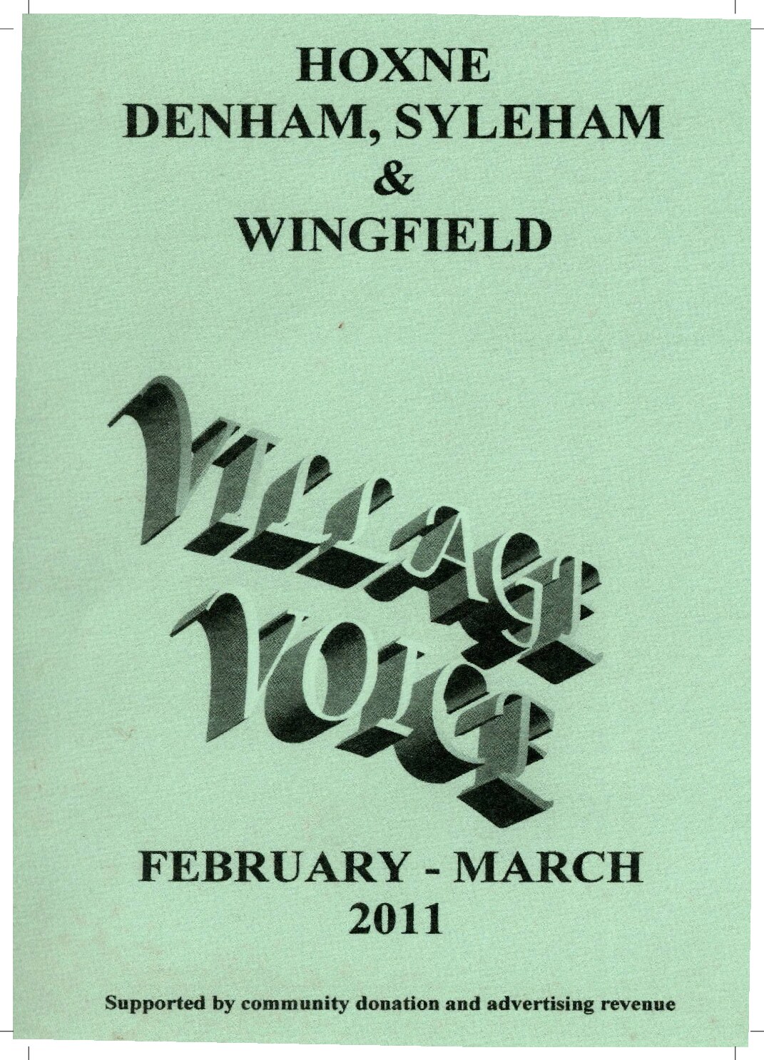 Cover for Village Voice – Feb–Mar 2011