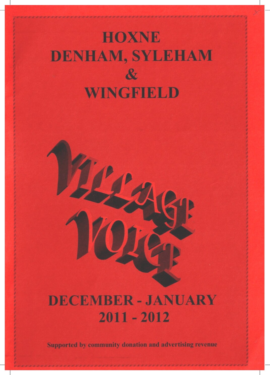 Cover for Village Voice – Dec–Jan 2011