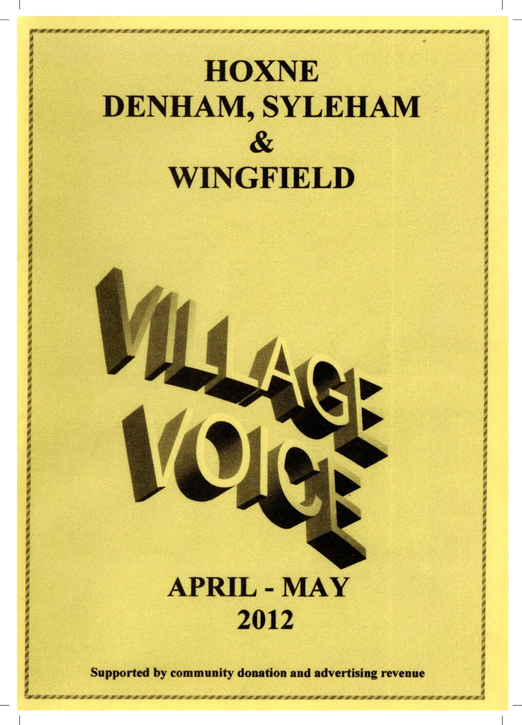 Cover for Village Voice – Apr–May 2012
